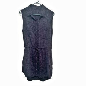 Max Jeans Black Sleeveless Midi Dress